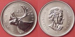 25 CENTS -  25 CENTS 2009 CARIBOU 