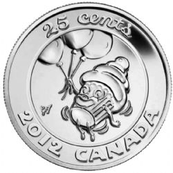25 CENTS -  25 CENTS ANNIVERSAIRE 2012 (BU) -  PIÈCES DU CANADA 2012