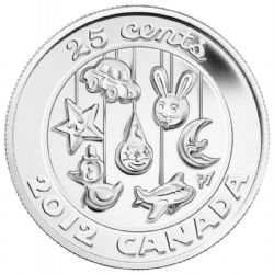 25 CENTS -  25 CENTS BÉBÉ 2012 (BU) -  PIÈCES DU CANADA 2012