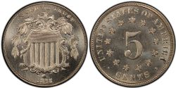 5 CENTS -  5 CENTS 1875 -  PIÈCES DES ETATS-UNIS 1875