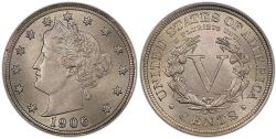 5 CENTS -  5 CENTS 1906 -  PIÈCES DES ETATS-UNIS 1906