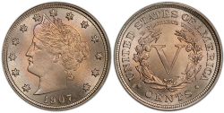 5 CENTS -  5 CENTS 1907 -  PIÈCES DES ETATS-UNIS 1907