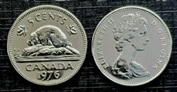 5 CENTS -  5 CENTS 1976 (SP) -  1976 CANADIAN COINS