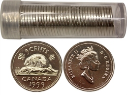 5 CENTS -  5 CENTS 1999 - LOT DE 40 PIÈCES (PL) -  PIÈCES DU CANADA 1999