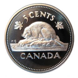 5 CENTS -  5 CENTS 2002 (PR) -  2002 CANADIAN COINS