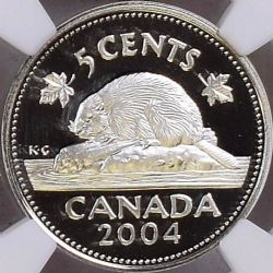 5 CENTS -  5 CENTS 2004 (PR) -  2004 CANADIAN COINS
