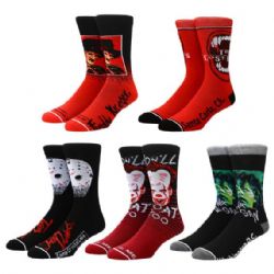 5 PAIRES DE CHAUSSETTES - ICONES DE L'HORREUR -  CINÉMA D'HORREUR