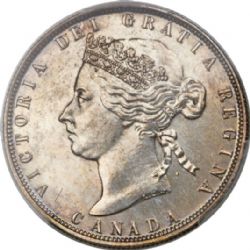 50 CENTS -  50 CENTS 1888 AVERS.3 -  PIÈCES DU CANADA 1888