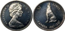 50 CENTS -  50 CENTS 1967 (SP) -  1967 CANADIAN COINS