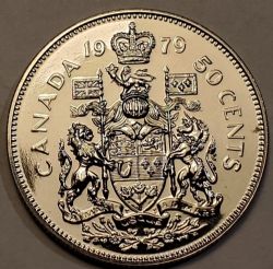 50 CENTS -  50 CENTS 1979 BUSTE POINTUS (SP) -  1979 CANADIAN COINS