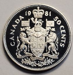 50 CENTS -  50 CENTS 1981 (PR) -  PIÈCES DU CANADA 1981