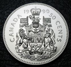 50 CENTS -  50 CENTS 1990 - (SPECIMEN) -  1990 CANADIAN COINS