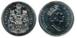 50 CENTS -  50 CENTS 1991 (PL) -  1991 CANADIAN COINS