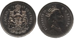 50 CENTS -  50 CENTS 1993 - BRILLANT INCIRCULE (BU) -  PIÈCES DU CANADA 1993