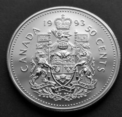50 CENTS -  50 CENTS 1993 - (SPECIMEN) -  PIÈCES DU CANADA 1993