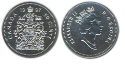 50 CENTS -  50 CENTS 1997 (PL) -  PIÈCES DU CANADA 1997