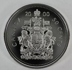 50 CENTS -  50 CENTS 2000 (PR) -  PIÈCES DU CANADA 2000