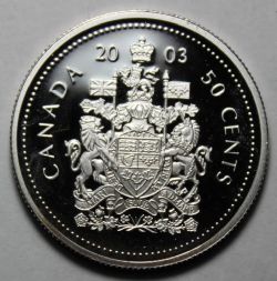 50 CENTS -  50 CENTS 2003 ANCIENNE EFFIGIE (PR) -  2003 CANADIAN COINS