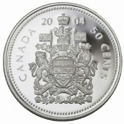 50 CENTS -  50 CENTS 2004 (PR) -  2004 CANADIAN COINS