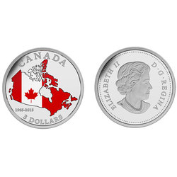 50EME ANNIVERSAIRE DU DRAPEAU CANADIEN -  PIÈCES DU CANADA 2015