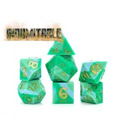 7 DÉS ENSEMBLE JDR -  7 DÉS, INDOMINABLE -  ANTI-STRESS DICE