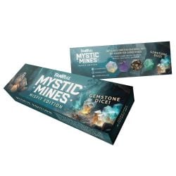 7 DÉS ENSEMBLE JDR -  7 DÉS, MYSTIC MINES - GEMSTONE DICE SET -  MISFIT EDITION FANROLL