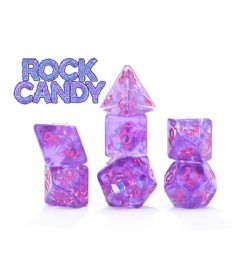 7 DÉS ENSEMBLE JDR -  7 DÉS, ROCK CANDY -  INCLUSION DICE