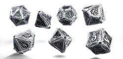 7 DÉS ENSEMBLE JDR -  DICE SET - METAL (ANGLAIS) -  APPEL DE CTHULHU, L' Q-WORKSHOP