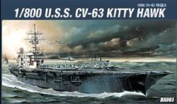 ACADEMY -  1/800 - USS KITTY HAWK CV-63 14210