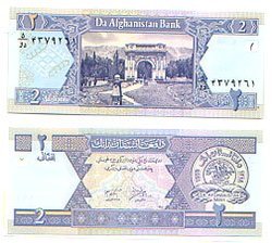 AFGHANISTAN -  2 AFGHANIS 2002 65