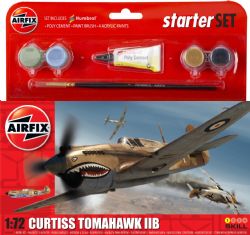 AIRFIX -  1/72 - CURTISS TOMAHAWK IIB -  GIFT SET 55101