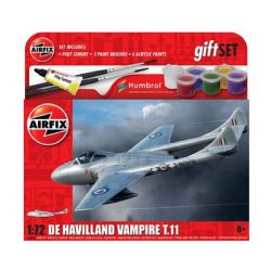 AIRFIX -  1/72 - HAVILLAND VAMPIRE T.11 -  GIFT SET 55204A