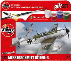 AIRFIX -  1/72 - MESSERSCHMITT BF109E-3 -  GIFT SET 55106A