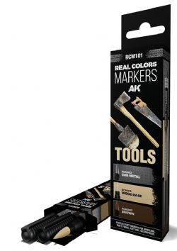 AK INTERACTIVE -  MARQUEUR ACRYLIQUE - TOOLS -  REAL COLORS
