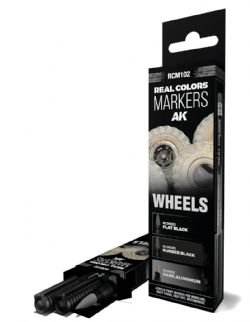 AK INTERACTIVE -  MARQUEUR ACRYLIQUE - WHEELS -  REAL COLORS