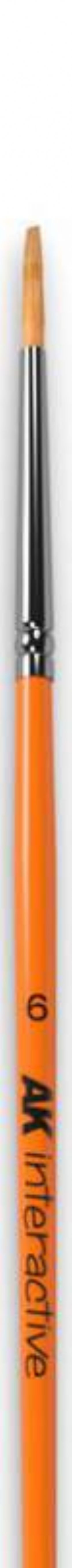 AK INTERACTIVE -  PINCEAU POILS SYNTHETIQUES - ROND TAILLE 6 -  PINCEAUX