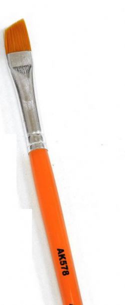 AK INTERACTIVE -  PINCEAU POILS SYNTHETIQUES - WEATHERING EN DIAGONALE -  PINCEAUX