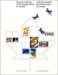 ALBUMS-SOUVENIRS -  LA COLLECTION DES TIMBRES DU CANADA 1988