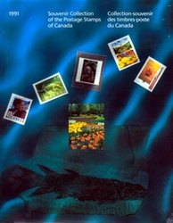 ALBUMS-SOUVENIRS -  LA COLLECTION DES TIMBRES DU CANADA 1991