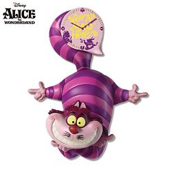 ALICE AU PAYS DES MERVEILLES -  HORLOGE COUCOU CHAT DU CHESHIRE -  DISNEY