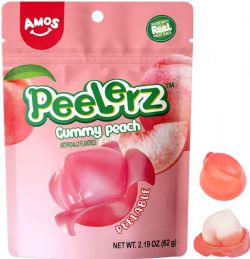 AMOS -  BONBONS GOMMEUX À PELER À LA PÊCHE (170 G) -  PEELERZ