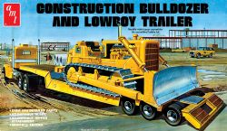 AMT -  1/25 - BULLDOZER AND LOWBOY TRAILER -  CONSTRUCTION