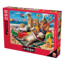 ANATOLIAN -  CHATS SUR LA PLAGE (260 PIÈCES XL) -  STEVE READ