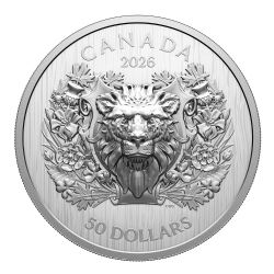 ANIMAUX HÉRALDIQUES CANADIENS -  LION -  PIÈCES DU CANADA 2026 02