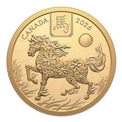 ANNÉE LUNAIRE (EN OR) -  ANNÉE DU CHEVAL -  PIÈCES DU CANADA 2026 05