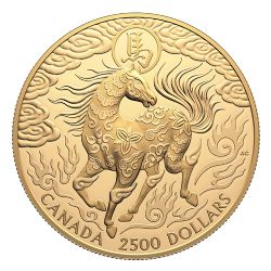 ANNÉE LUNAIRE (KILO EN OR) -  ANNÉE DU CHEVAL -  2026 CANADIAN COINS 05