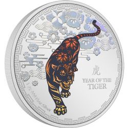 ANNÉE LUNAIRE -  L'ANNÉE DU TIGRE -  PIÈCES DE LA NOUVELLE-ZÉLANDE 2022 04