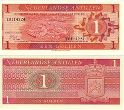 ANTILLES NÉERLANDAISES -  1 GULDEN 1970 (UNC)