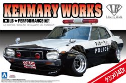 AOSHIMA -  1/24 - NISSAN SKYLINE KENMARY PATOCAR VOITURE DE POLICE -  LIBERTY WALK 01068