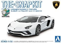 AOSHIMA -  1/32 - LAMBORGHINI AVENTADOR S (PEARL WHITE) 12-A -  SNAP KIT 12-A
